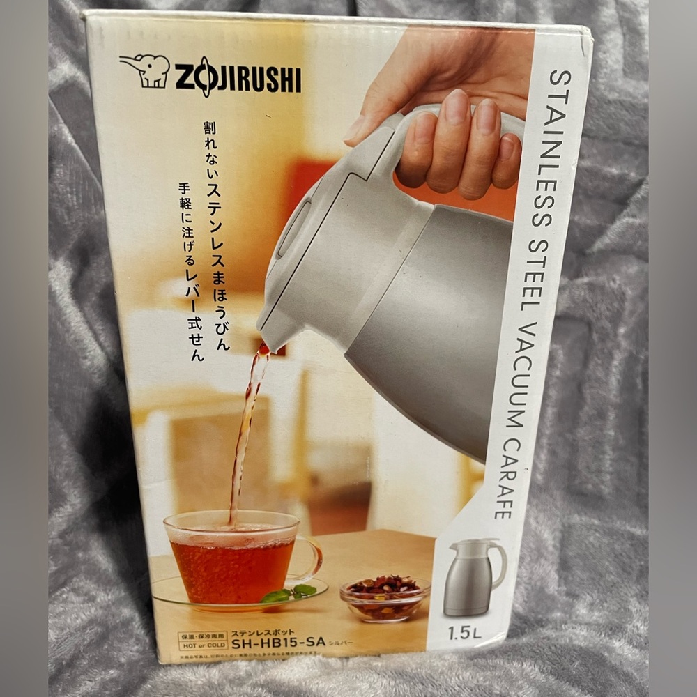 Zojirushi SH-HB15-SA Stainless Steel Pot,‎ 0.3 gal (1.5 L), Silver- Carafe.